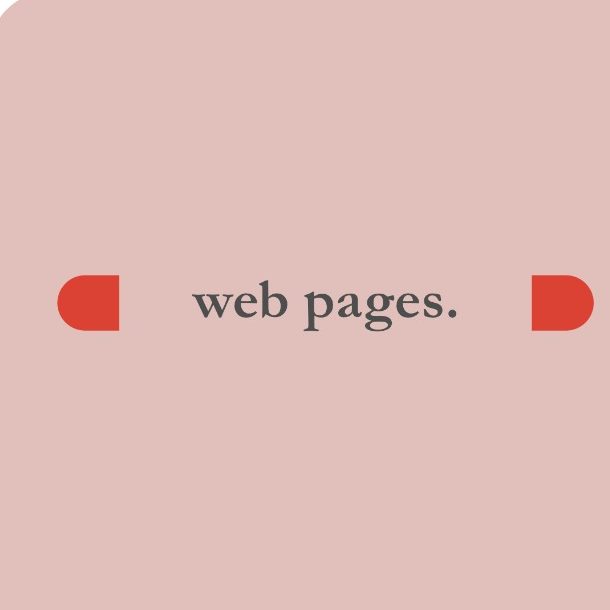 Web pages. Web pages.
