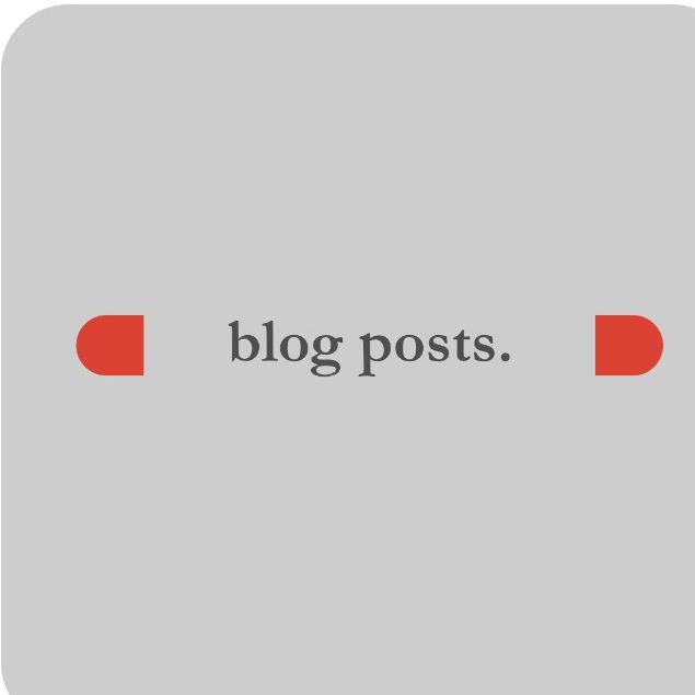 Blog posts. Blog posts.