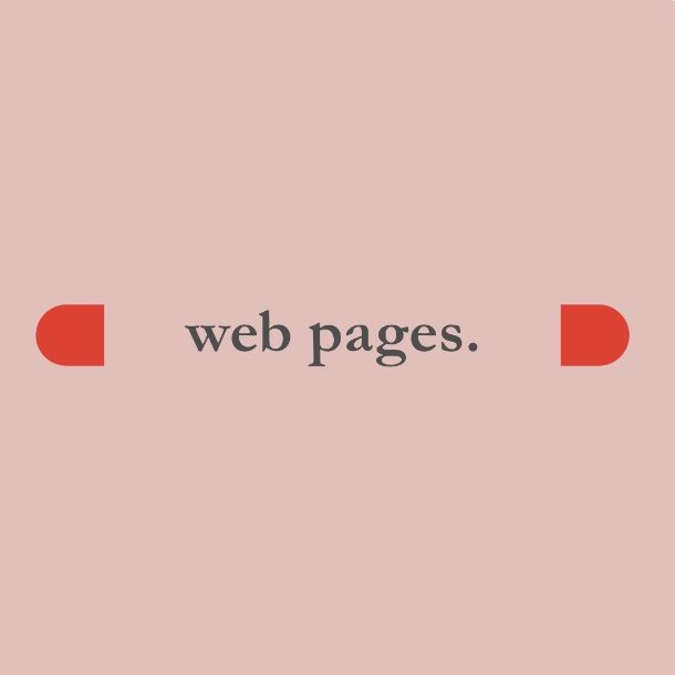 Web pages. Web pages.