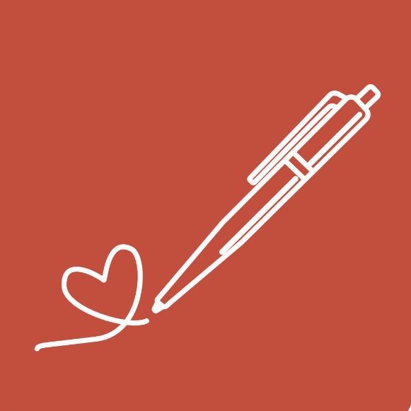 Pen drawing heart doodle. Pen drawing heart doodle.